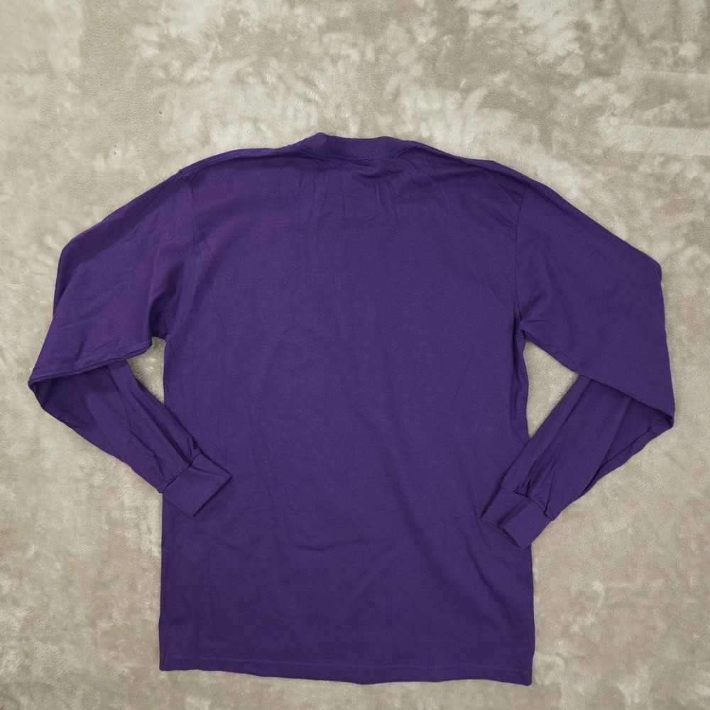 Nike Vintage 90s T Shirt Men's‎ Medium Spellout Purple Long Sleeve NWT - Picture 4 of 10